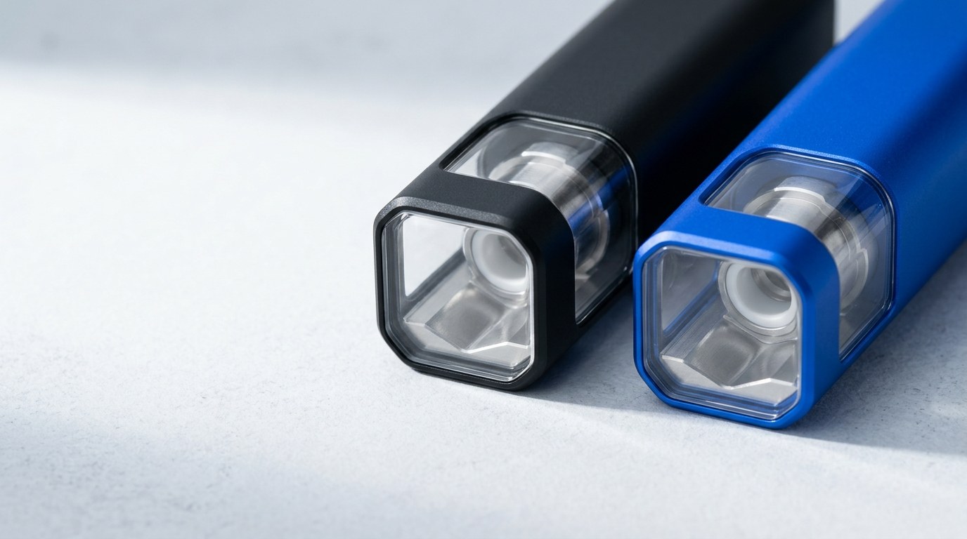 Hoe u ziet of een postless of keramische wegwerp-vape echt leeg is of een olieslot heeft: venstergeometrie en zero-waste ontwerp