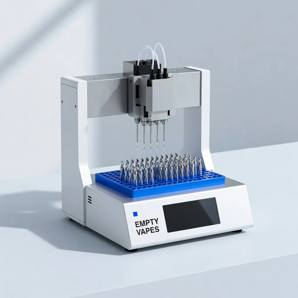 Máquina de llenado automática de 5 canales para hardware de vapeo vacío