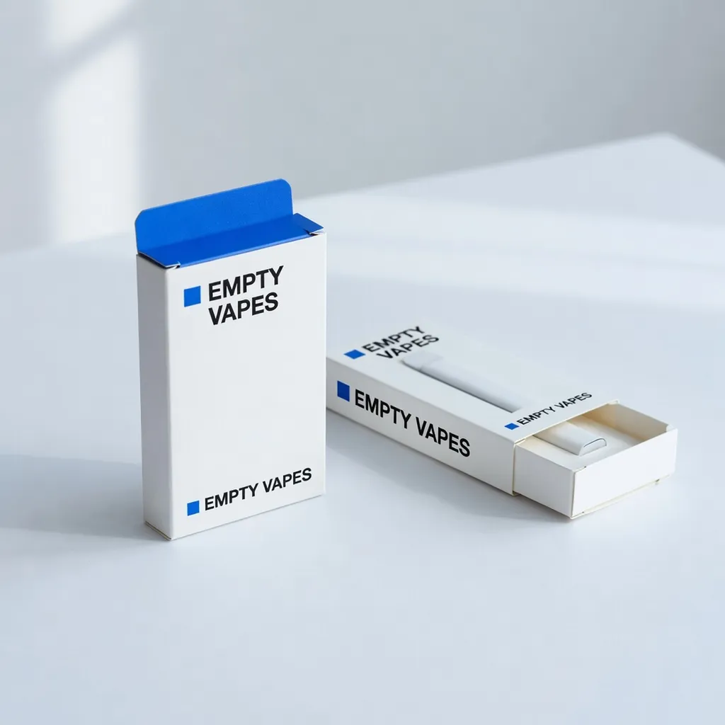 Astuccio pieghevole in carta con chiusura a incastro, hardware vape vuoto